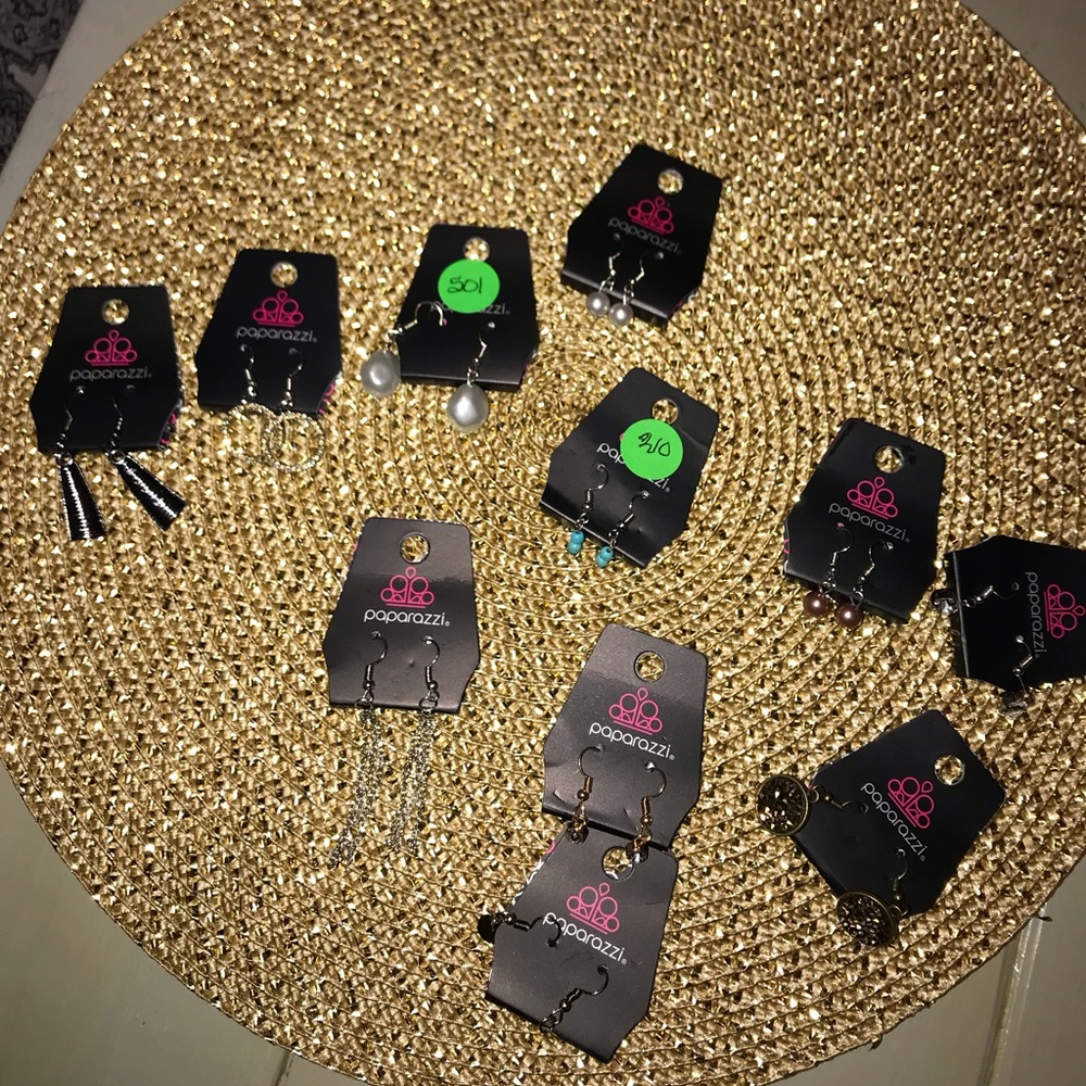 11 pair of earrings